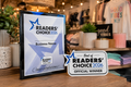 Official Readers' Choice Winner Plaque & Decal Package