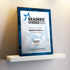Official Readers' Choice Winner Plaque + Digital Certificate (PDF)