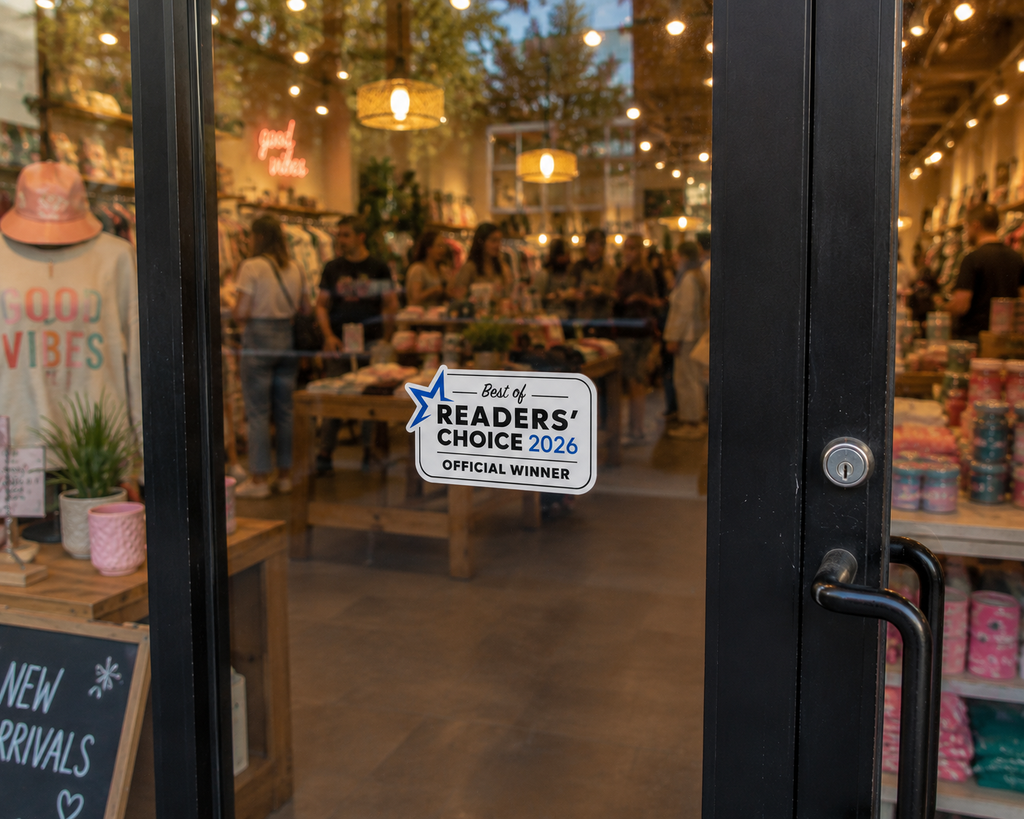 Official Readers' Choice Winner Plaque & Decal Package
